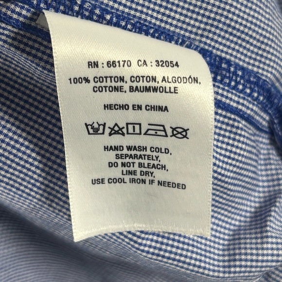 Maeve Anthropologie Ramona Asymmetrical Ruffle Blue Gingham Top Sz L No Belt - Picture 5 of 6